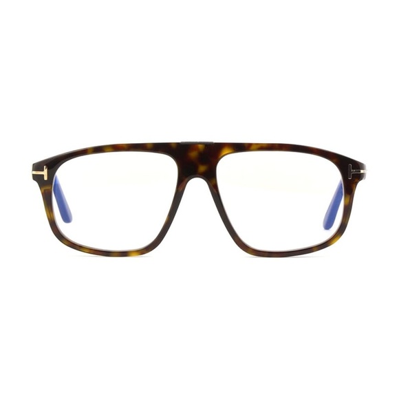 TOM FORD EYEGLASSES FT5901-B 052 Dark Havana / Clear Blue Light Block 55mm - Picture 2 of 5